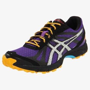 ASICS Women's Gel Fuji Racer Purple & Yellow Running Shoe
